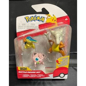 Pokémon Battle Figure Set - Feurigel, Pummeluff #1, Knogga Action Figure